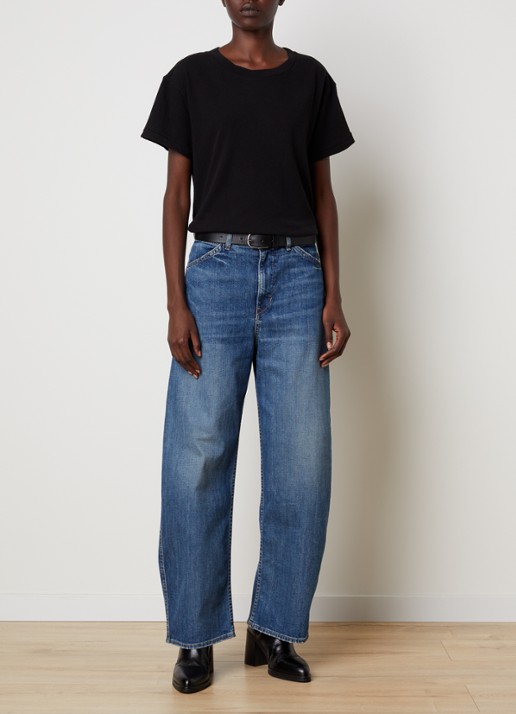 J.W. Anderson Brady T-shirt met ronde hals - voorkant 4 zwart