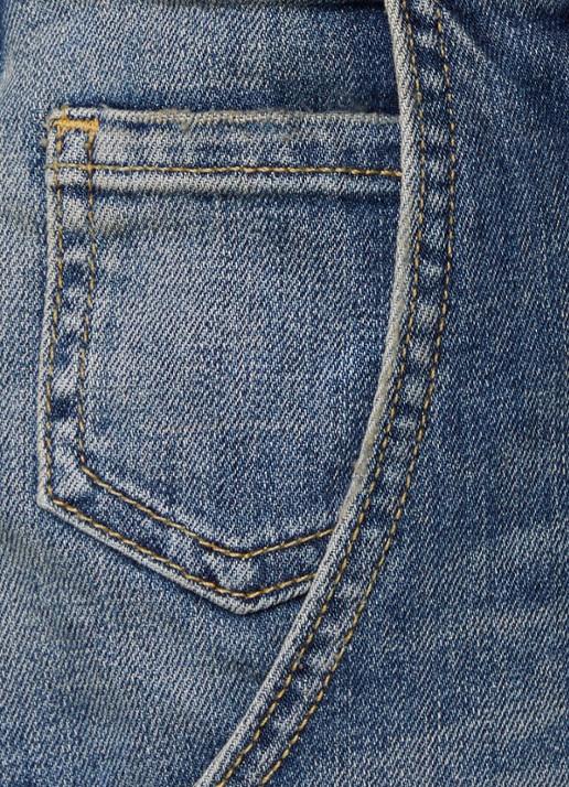 J.W. Anderson Emerson high waist balloon fit jeans met medium wassing - detail 3 indigo