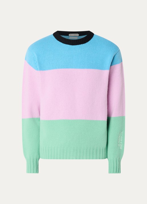 J.W. Anderson Fijngebreide trui van wol met colour blocking