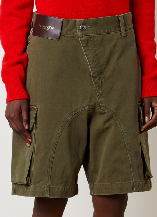 J.W. Anderson High waist loose fit korte broek met klepzakken
