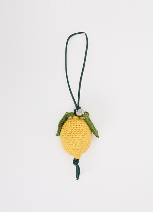 J.W. Anderson Lemon tasbedel met leren details