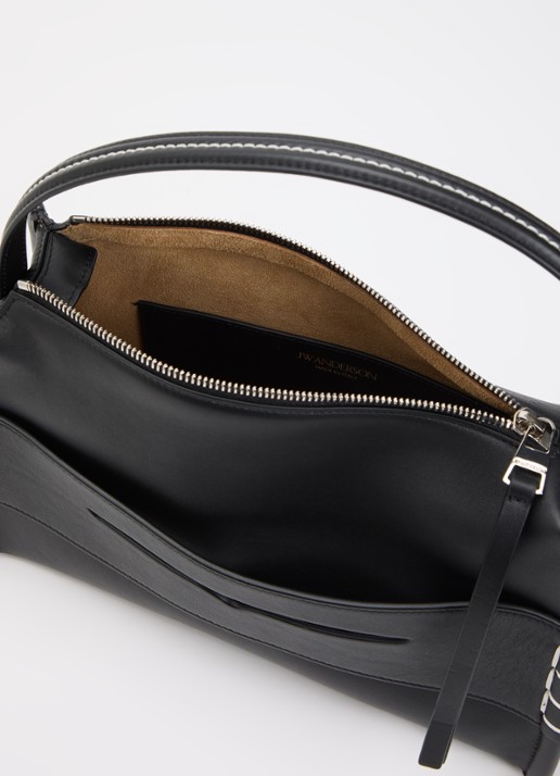 J.W. Anderson Loafer handtas van kalfsleer met afneembare schouderriem - detail 3 zwart