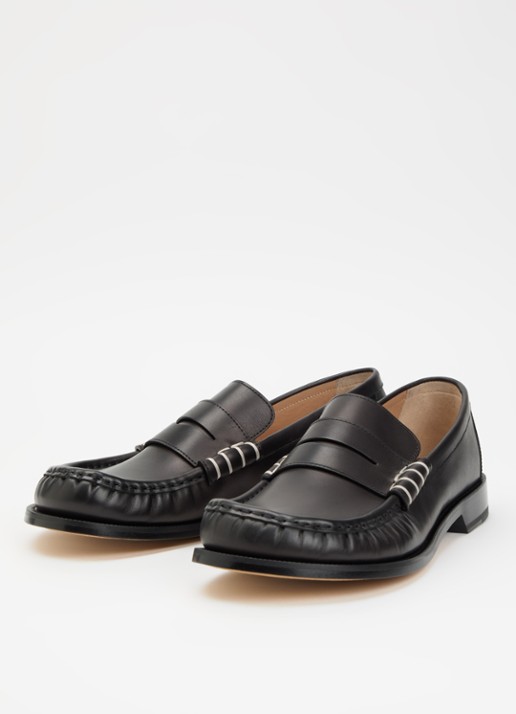 J.W. Anderson Loafer van kalfsleer - detail 2 zwart
