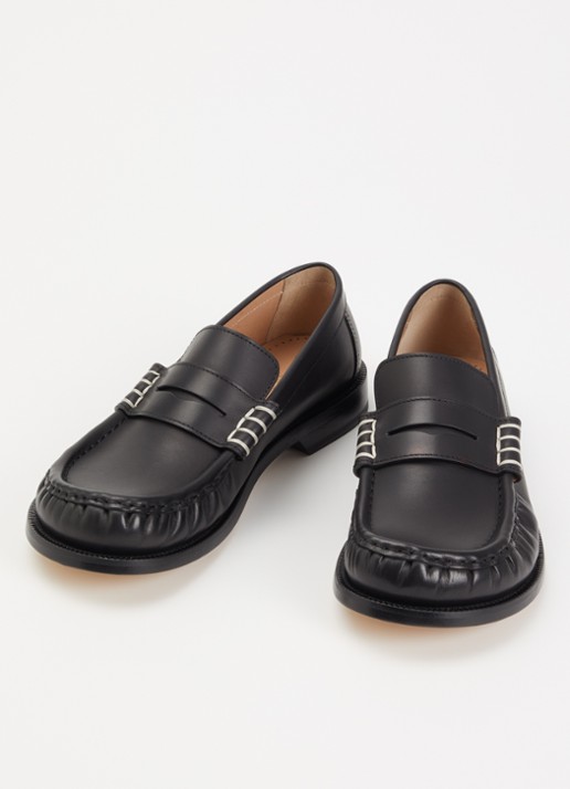 J.W. Anderson Loafer van kalfsleer - detail 3 zwart