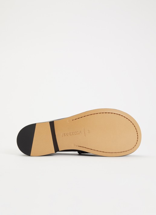 J.W. Anderson Loafer van kalfsleer - detail 5 zwart