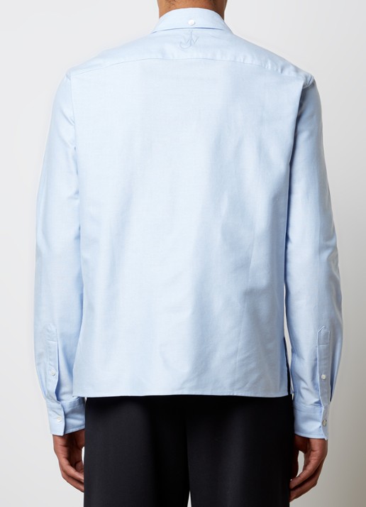 J.W. Anderson Regular fit overhemd met asymmetrische zoom - achterkant 5 lichtblauw