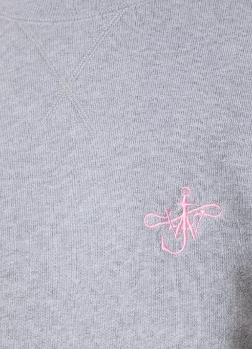J.W. Anderson Sweater met logoborduring - detail 2 grijsmele