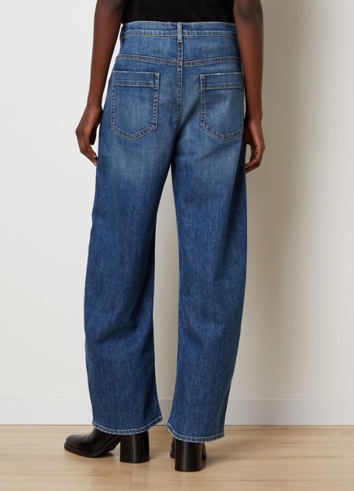 J.W. Anderson Tribeca high waist wide leg jeans met medium wassing - achterkant 4 jeans