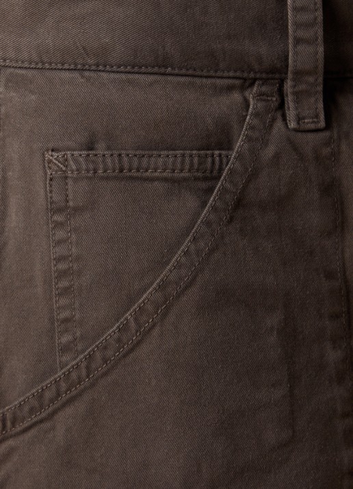 J.W. Anderson Whitney high waist straight fit broek met steekzakken - detail 3 lichtbruin