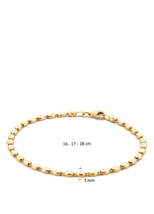 Jackie 14K Gold Bo-Kaap armband van 14 karaat geelgoud - detail 4 goud