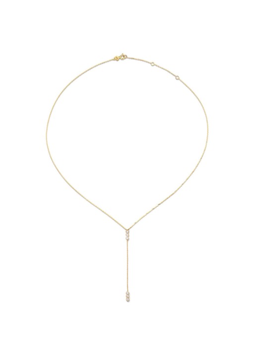 Jackie 14K Gold Cape Point ketting van 14 karaat geelgoud - detail 3 goud