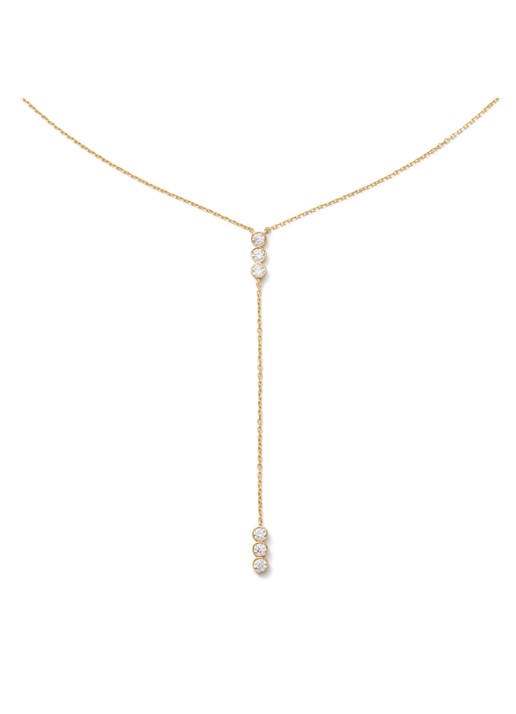 Jackie 14K Gold Cape Point ketting van 14 karaat geelgoud
