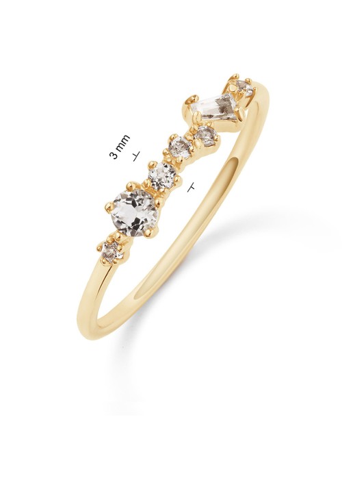Jackie 14K Gold Clifton ring van 14 karaat geelgoud - detail 6 goud