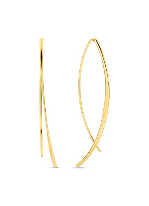 Jackie 14K Gold Jackie JKE23.359 Dames Oorhangers Goud 4cm