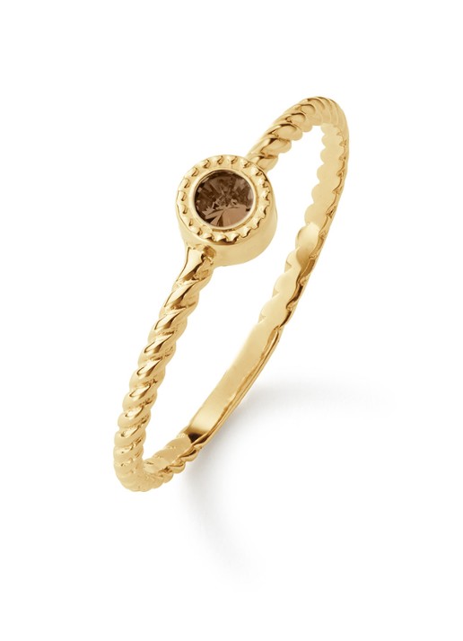 Jackie 14K Gold Kirstenbosch ring van 14 karaat geelgoud