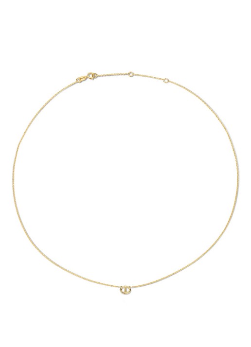 Jackie 14K Gold Marine ketting van 14 karaat geelgoud - voorkant geelgoud