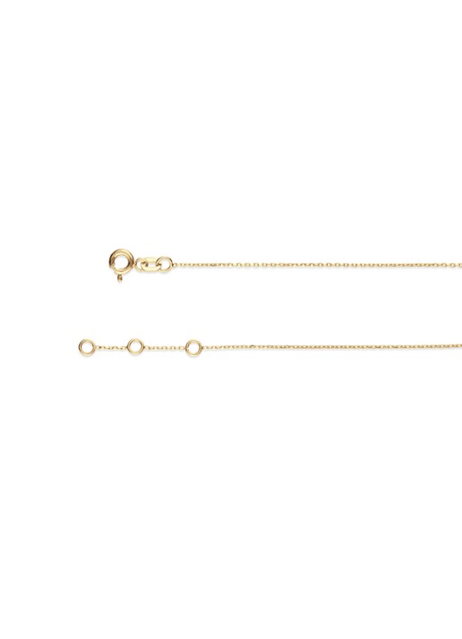 Jackie 14K Gold Monaco ketting van 14 karaat geelgoud - detail 2 goud