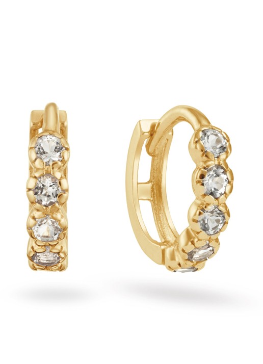 Jackie 14K Gold Nebula oorringen van 14 karaat geelgoud