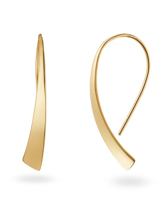 Jackie 14K Gold Nyala oorhangers van 14 karaat geelgoud