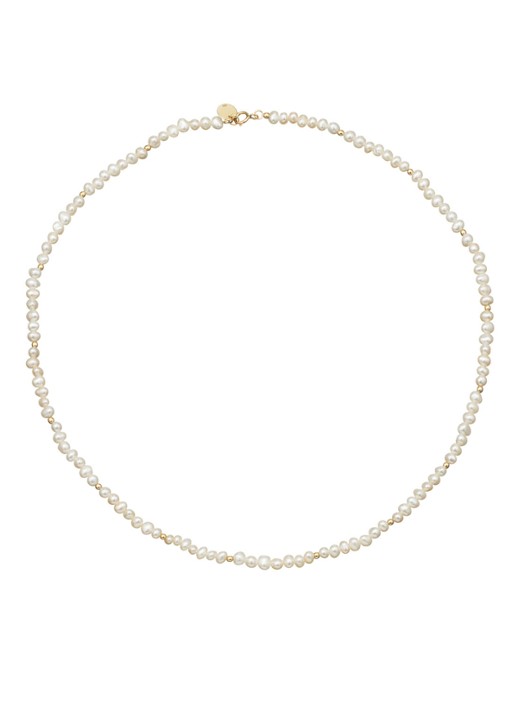 Jackie 14K Gold Pearl Potion parelketting van 14 karaat geelgoud