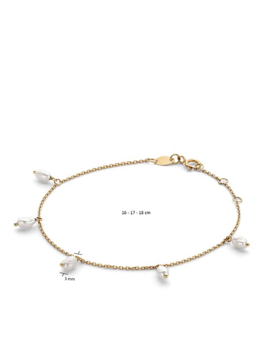 Jackie 14K Gold Pearls of Amalfi armband van 14 karaat geelgoud - detail 5 geelgoud