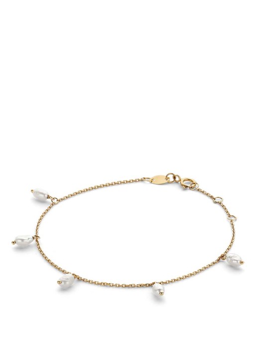 Jackie 14K Gold Pearls of Amalfi armband van 14 karaat geelgoud