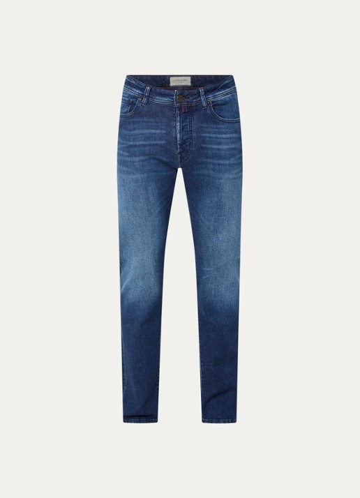 Jacob Cohën Bard slim fit jeans met donkere wassing - voorkant 4 indigo