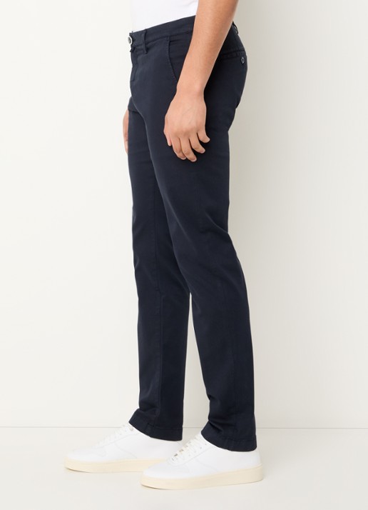 Jacob Cohën Bobby slim fit chino met steekzakken - detail 5 donkerblauw