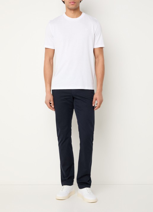 Jacob Cohën Bobby slim fit chino met steekzakken - voorkant 3 donkerblauw