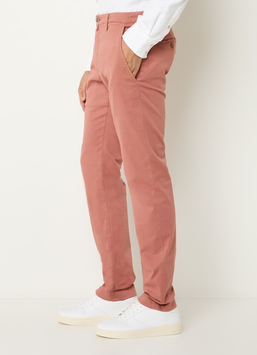 Jacob Cohën Bobby slim fit chino met steekzakken - detail 2 zalmroze