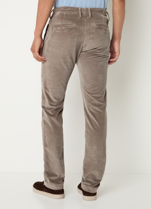 Jacob Cohën Bobby straight fit broek van corduroy - achterkant 5 grijs