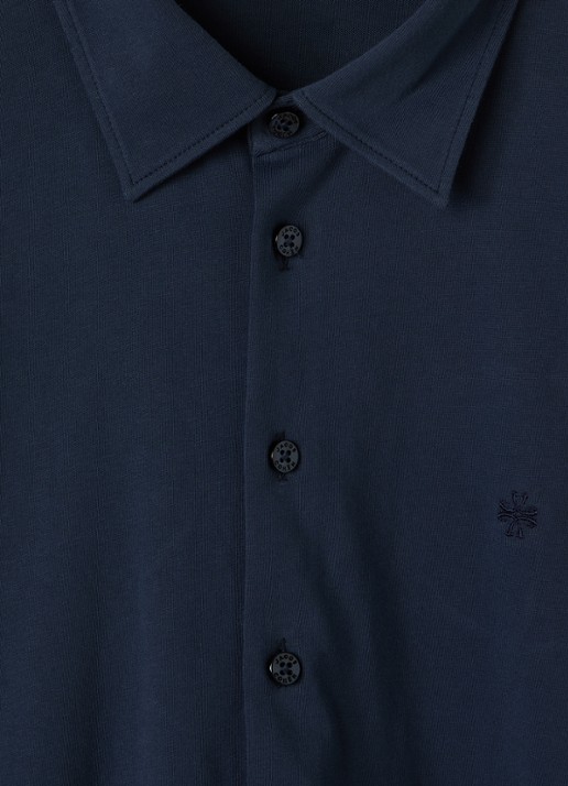 Jacob Cohën Camicia overhemd - detail 3 donkerblauw