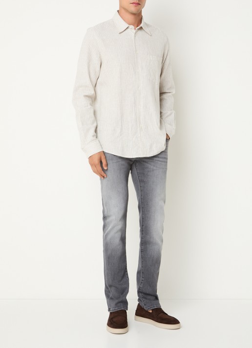 Jacob Cohën Nick 600D slim fit jeans met gekleurde wassing - voorkant 2 grijs