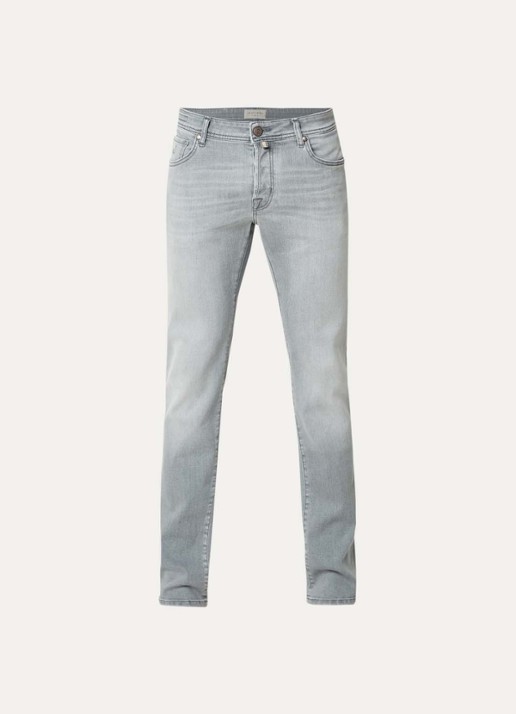 Jacob Cohën Nick skinny jeans met gekleurde wassing - voorkant 4 lichtgrijs