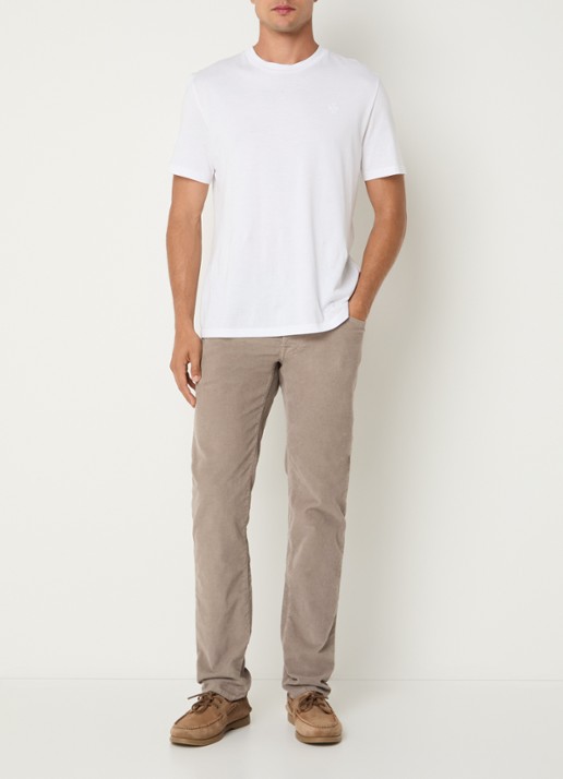 Jacob Cohën Nick slim fit broek van corduroy - voorkant 5 grijs
