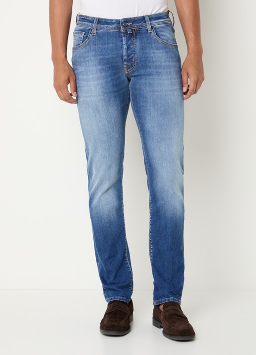 Jacob Cohën Nick slim fit jeans met donkere wassing