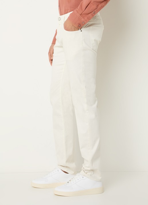 Jacob Cohën Nick slim fit jeans met gekleurde wassing - detail 2 gebroken wit