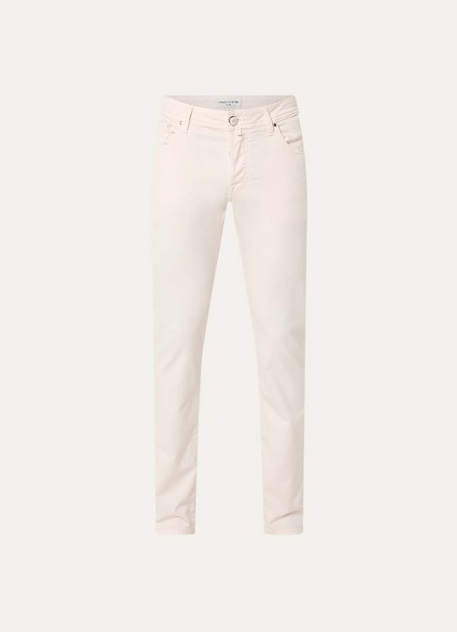 Jacob Cohën Nick slim fit jeans met gekleurde wassing - voorkant 4 creme