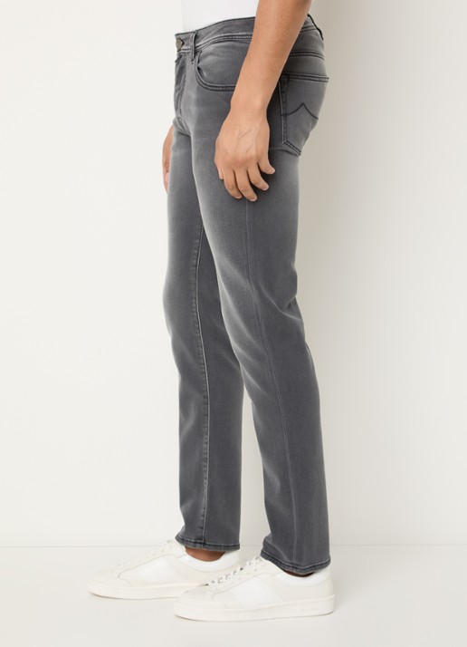 Jacob Cohën Nick slim fit jeans met gekleurde wassing - detail 3 donkergrijs