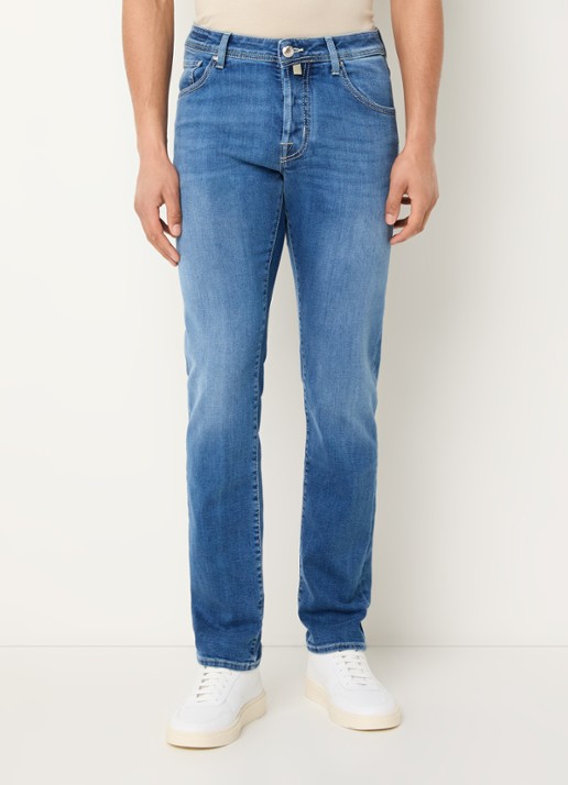 Jacob Cohën Nick slim fit jeans met lichte wassing