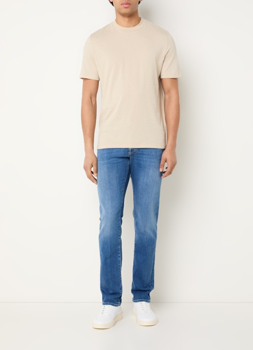 Jacob Cohën Nick slim fit jeans met lichte wassing - voorkant 2 indigo