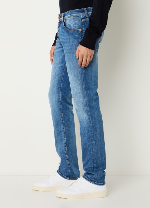 Jacob Cohën Nick slim fit jeans met medium wassing - detail 5 indigo