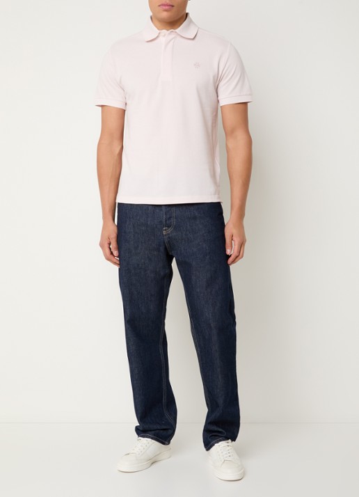 Jacob Cohën Regular fit polo van piqué katoen - voorkant 3 lichtroze