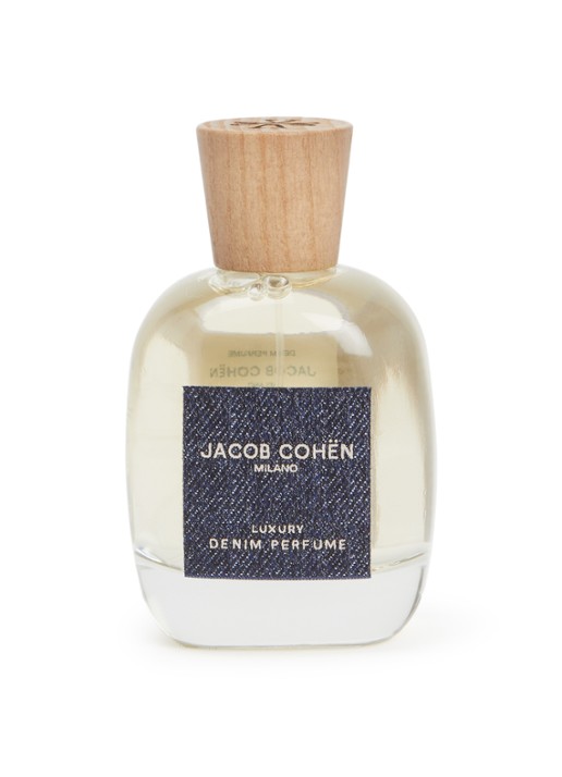 Jacob Cohën Sandlewood denim parfum 100 ml - voorkant transparant