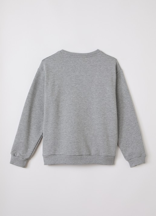 Jacob Cohën Sweater met logoborduring - voorkant 2 grijsmele