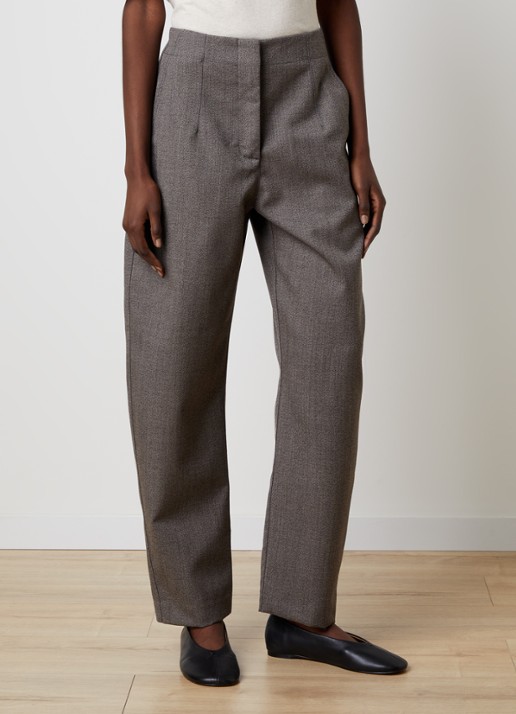 Jacquemus Citta high waist straight fit pantalon van scheerwol