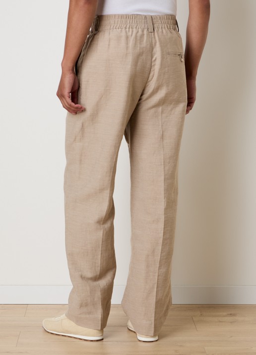 Jacquemus Croisiere straight fit pantalon met steekzakken - achterkant 4 beige
