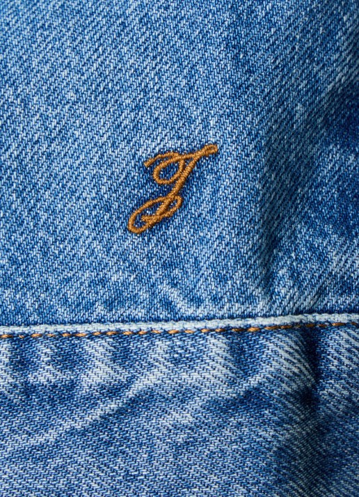 Jacquemus De-Nîmes spijkerjas met klepzakken - detail 3 blauw
