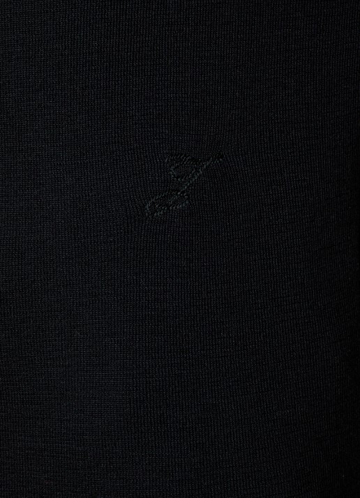Jacquemus Fijngebreide pullover in zijdeblend met borduring - detail 2 zwart
