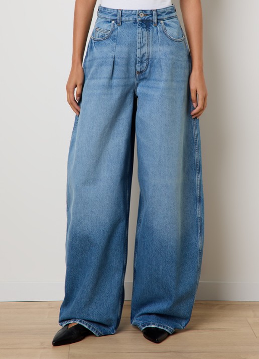 Jacquemus High waist wide fit jeans met medium wassing